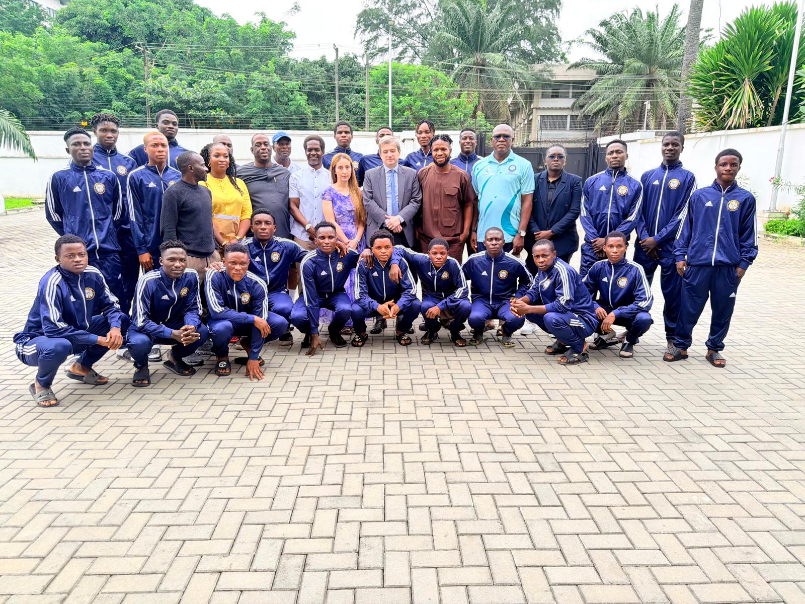 Selected 22 players presented to the Consul General after U20 Cup scouting process